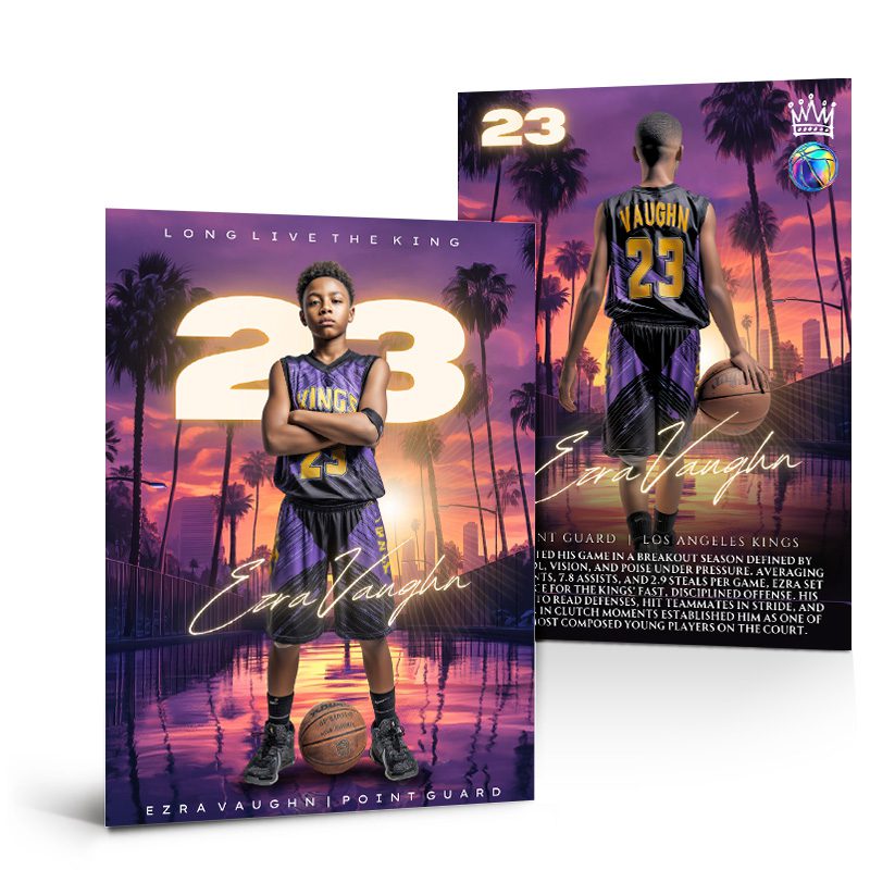 Personalized Basketball Trading Cards - Professionally Designed & Printed